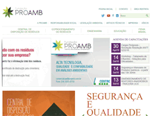 Tablet Screenshot of proamb.com.br